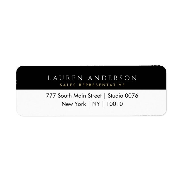 real estate agent return address labels (Front)