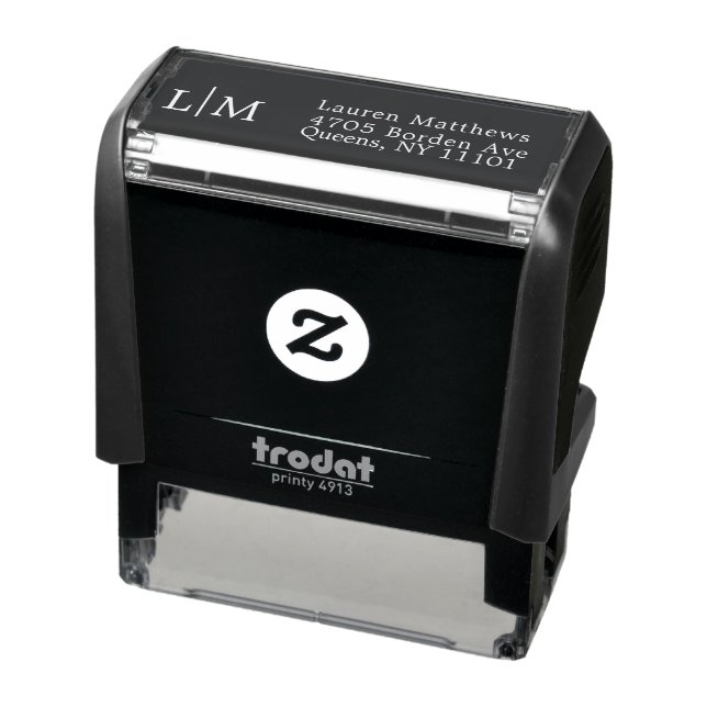 real estate agent simple minimalist self-inking stamp (Product)