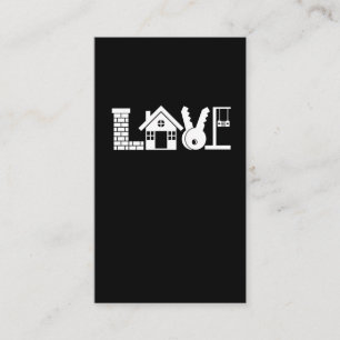 Real Estate Agent: Sold Sign Realtor Property Love Business Card