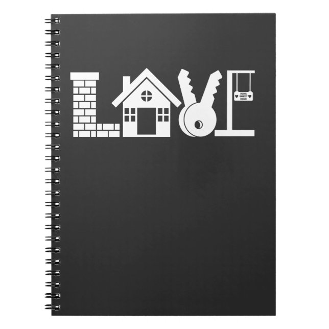 Real Estate Agent: Sold Sign Realtor Property Love Notebook (Front)