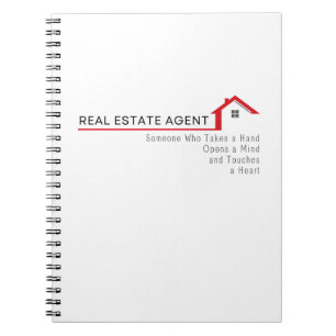 Real Estate Agent Someone Who Take a Hand  Notebook