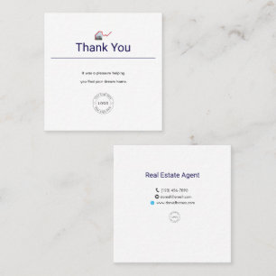 Real Estate agent thank you card
