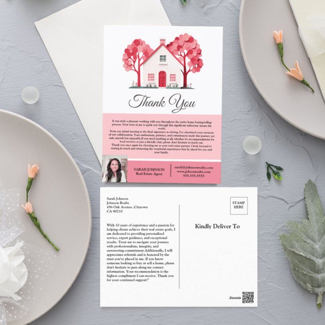Real Estate Agent  Thank You To Client Postcard (Creator Uploaded)