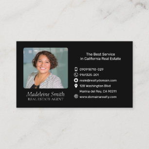 Real Estate Agent with Photo Business Card
