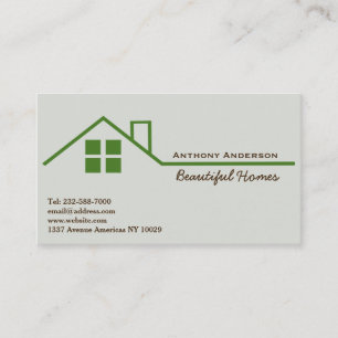 Real estate and building business card