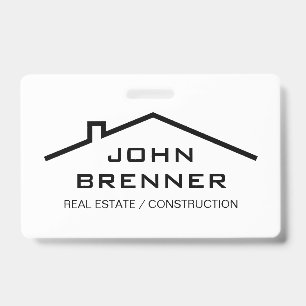 Real Estate and property development custom name ID Badge