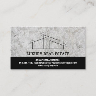 Real Estate Architect   Slate Business Card