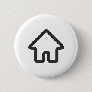  Real Estate Architecture House Icon Business 6 Cm Round Badge