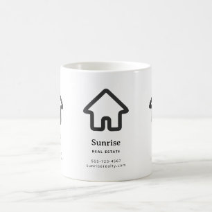 Real Estate Architecture House Icon Business Coffee Mug