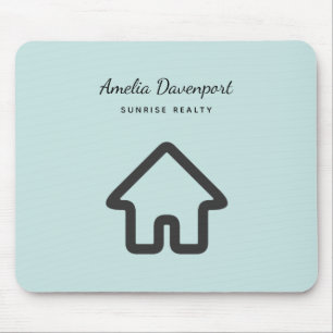 Real Estate Architecture House Icon Mouse Mat