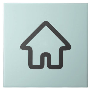 Real Estate Architecture House Icon Tile