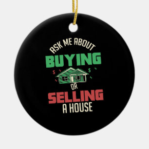 Real Estate - Ask Me Ceramic Tree Decoration
