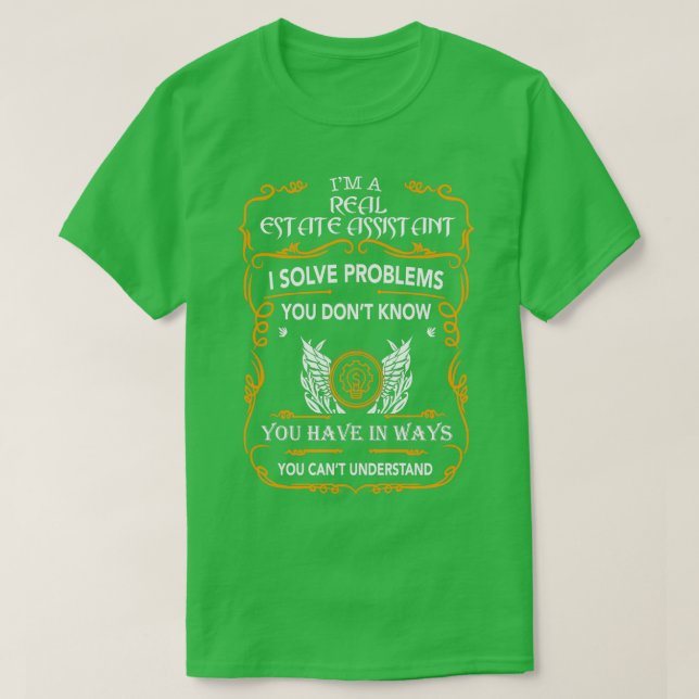 REAL ESTATE ASSISTANT T-Shirt (Design Front)