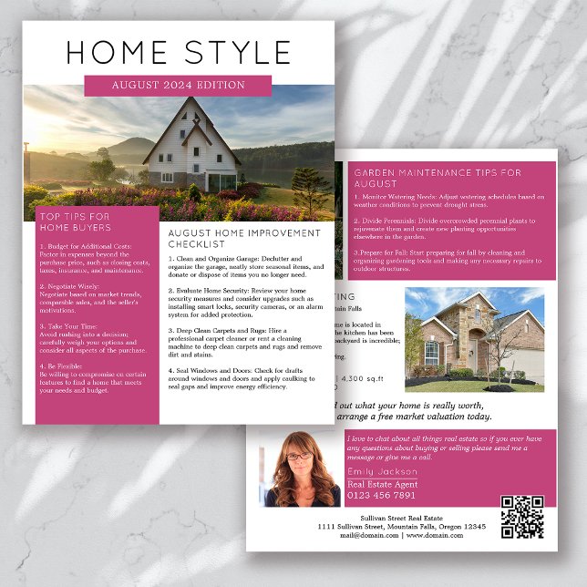 Real Estate August Newsletter Promotional Farming Flyer (Creator Uploaded)