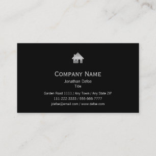 Real Estate B-W Business Card