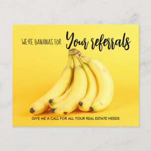 real estate Bananas fruit referrals Announcement Flyer