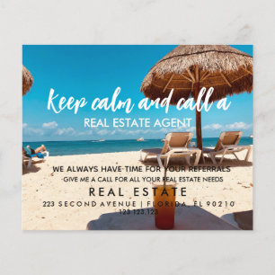 real estate beach Announcement Flyer