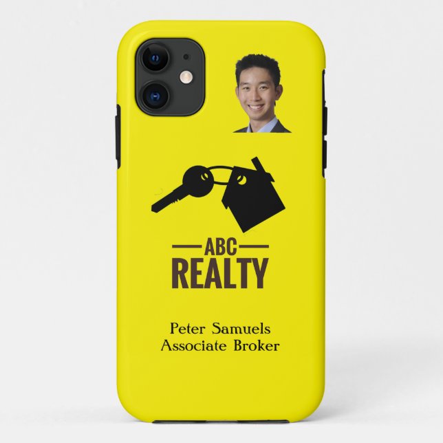 Real Estate Branded Yellow iPhone / iPad case (Back)