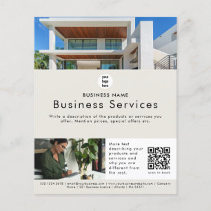 Real Estate Broker Advertising Leaflet Promotional Flyer