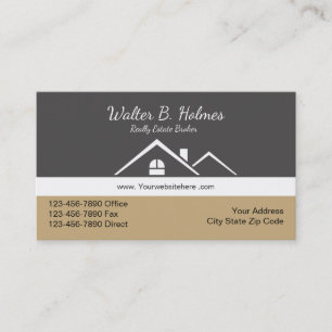 Real Estate Broker Business Card