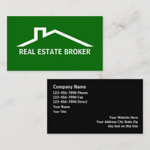Real Estate Broker Business Cards