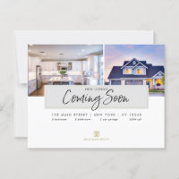 Real Estate Broker Modern Postcard - COMING SOON