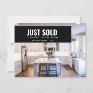 Real Estate Broker Modern Postcard - JUST SOLD