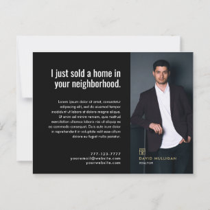Real Estate Broker Modern Postcard - JUST SOLD