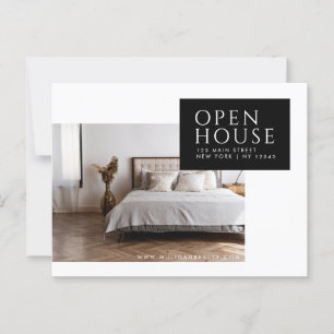 Real Estate Broker Modern Postcard - OPEN HOUSE