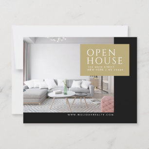Real Estate Broker Modern Postcard - OPEN HOUSE