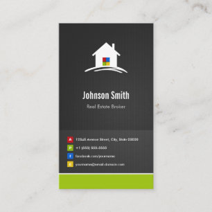 Real Estate Broker - Premium Creative Innovative Business Card