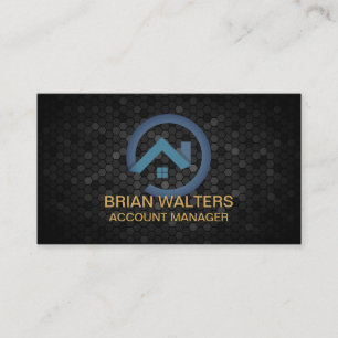 Real Estate Building Logo Home Properties Appointment Card
