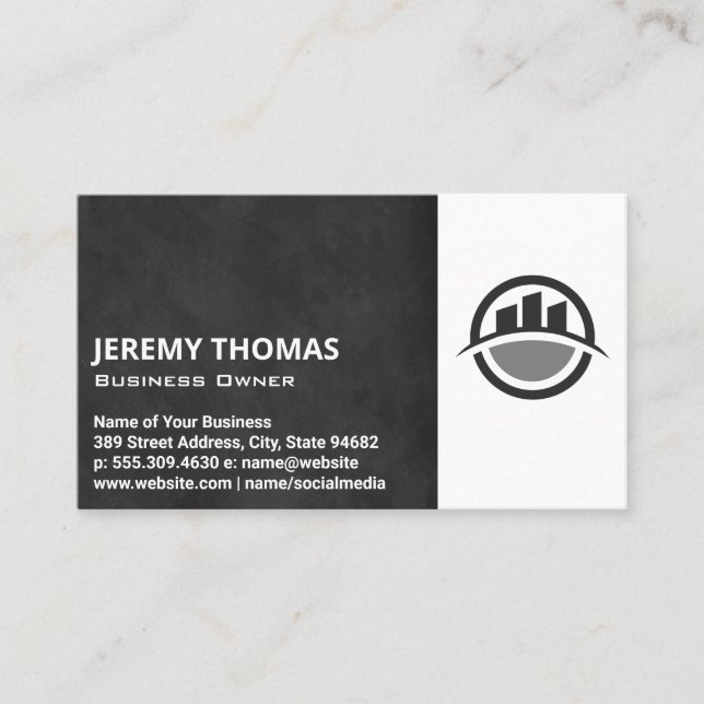 Real Estate Building | Modern City Business Card (Front)