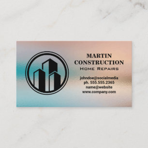 Real Estate Buildings General Contractor Business Card