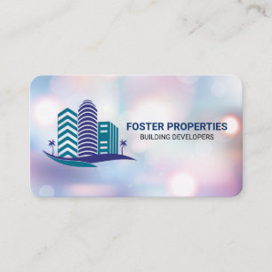 Real Estate Buildings   Rentals   Skyscrapers Business Card