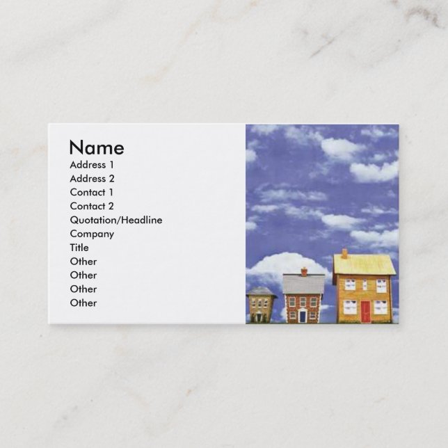 Real Estate Business Card (Front)