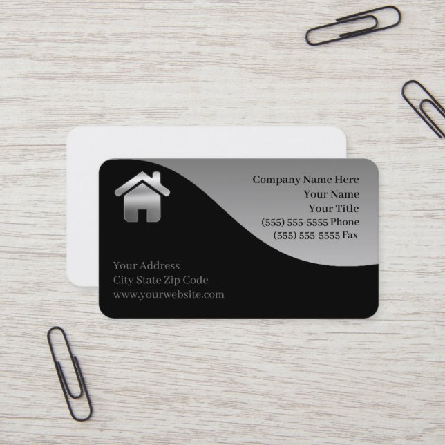 Real Estate Business Card (Front/Back In Situ)