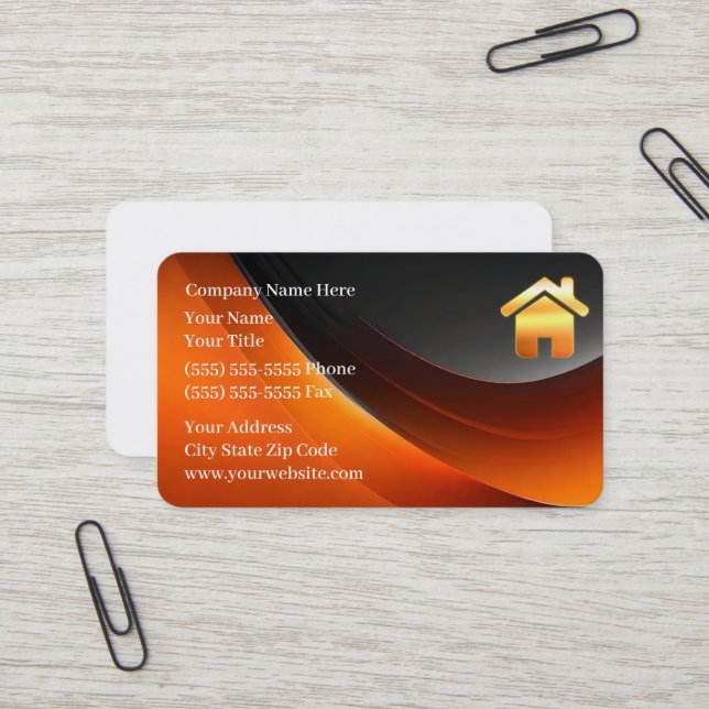 Real Estate Business Card (Front/Back In Situ)