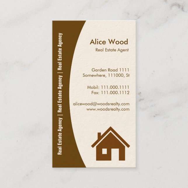 Real Estate Business Card (Front)