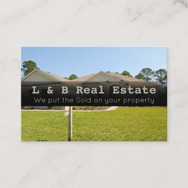 Real Estate business card (Front)