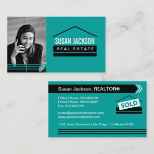 Real Estate Business Card with Photo