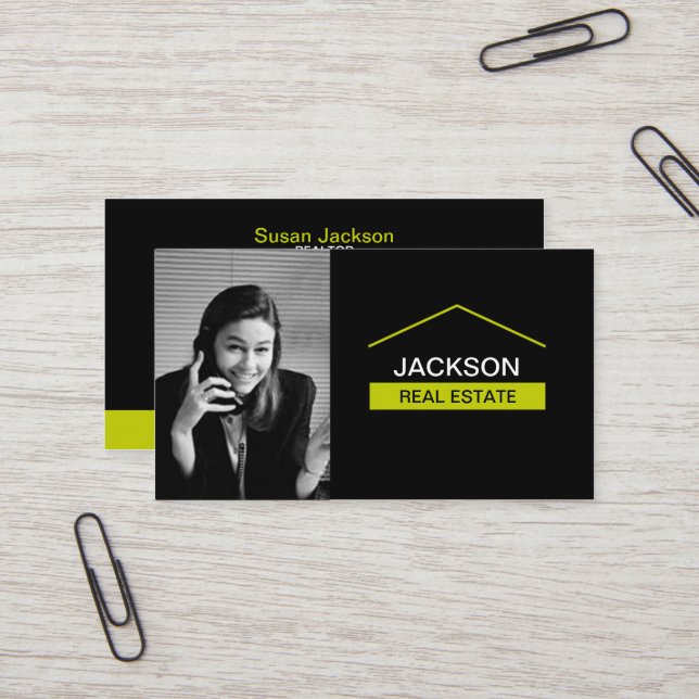 Real Estate Business Card With Photo (Front/Back In Situ)