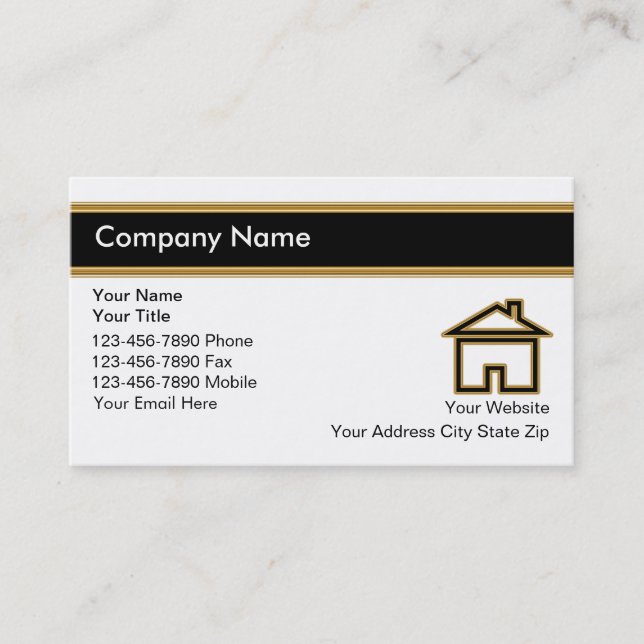 Real Estate Business Cards (Front)