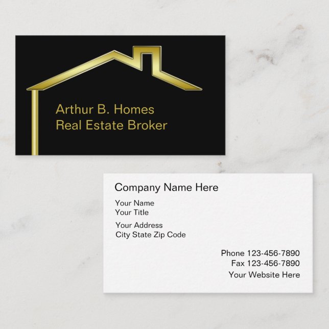 Real Estate Business Cards (Front/Back)