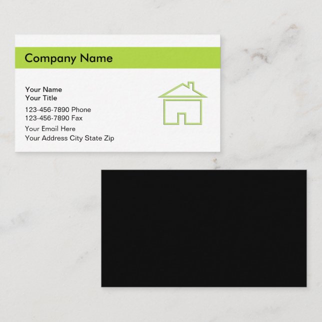 Real Estate Business Cards (Front/Back)