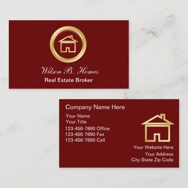 Real Estate Business Cards (Front/Back)