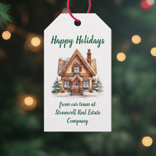 Real Estate Business Christmas Party Personalised Gift Tags