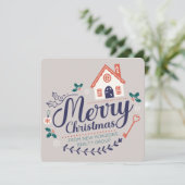 Real Estate Business Promotional Modern Christmas Holiday Card (Standing Front)
