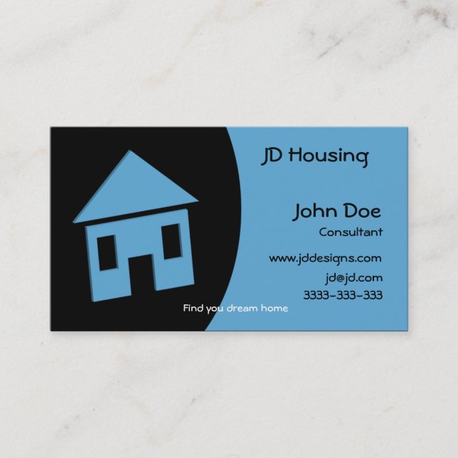 Real estate  businesscards business card (Front)