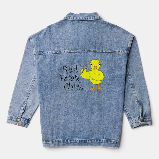 Real Estate Chick Denim Jacket (Back)